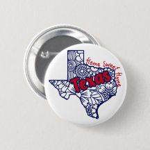 Texas Blommigt Doodles