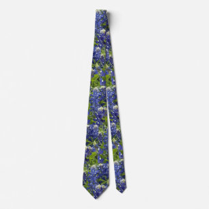 Texas Blue Bonnets Neck Tie Slips