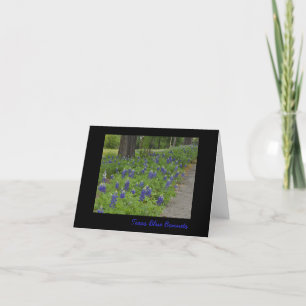 Texas Blue Bonnets - Note Card Kort