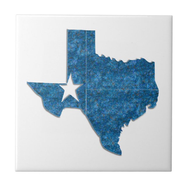 Texas blue tile kakelplatta (Framsidan)
