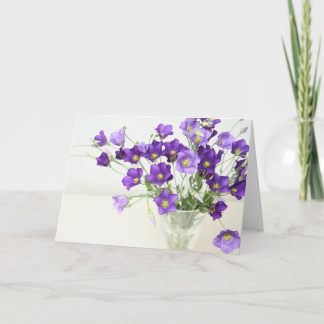 Texas Bluebell Tack Kort (Framsida)