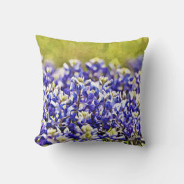 Texas Bluebonnet Flower Art Dekorativ kudde