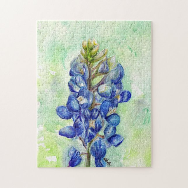 Texas Bluebonnet Flower Puzzle Pussel (Vertikal)