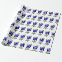 Texas Bluebonnet Flowers, Wrapping Papper
