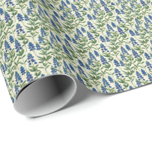 Texas Bluebonnet Gift Wrapping Papper Lupine Party Presentpapper