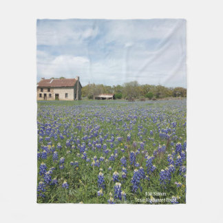 Texas Bluebonnet House Fleecefilt