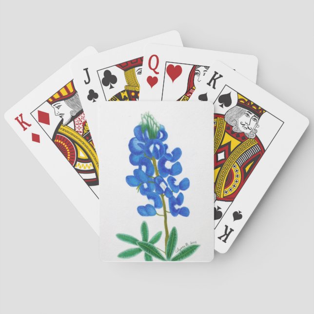 Texas Bluebonnet-kort Spel Kort (Baksidan)