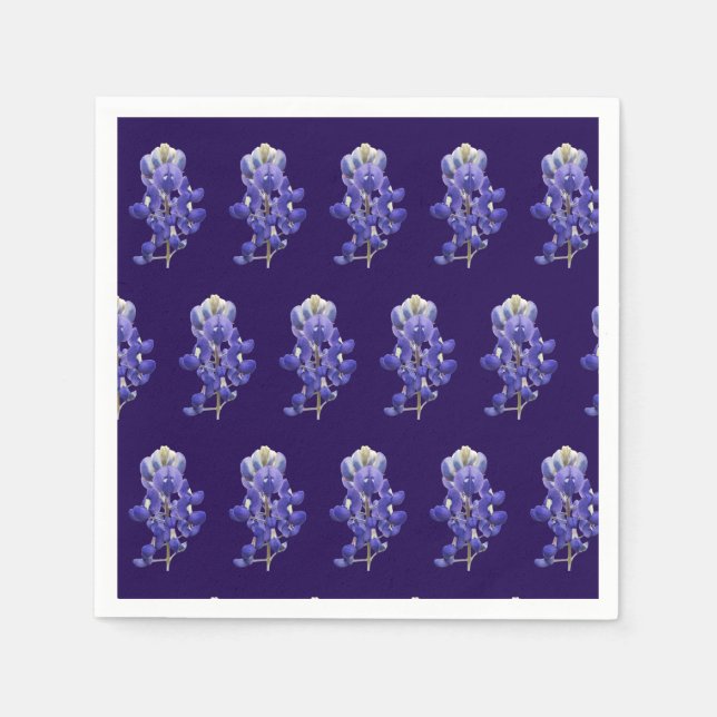Texas Bluebonnet Pappersservett (Framsidan)