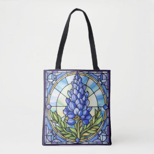 Texas Bluebonnet Stached Glass Tygkasse