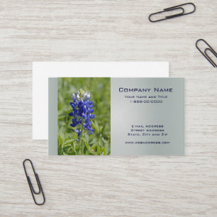 Texas Bluebonnet WildblomAffärskort Visitkort
