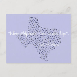 Texas Bluebonnet Wildblomvykort Vykort