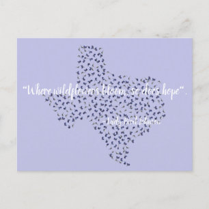 Texas Bluebonnet Wildblomvykort Vykort