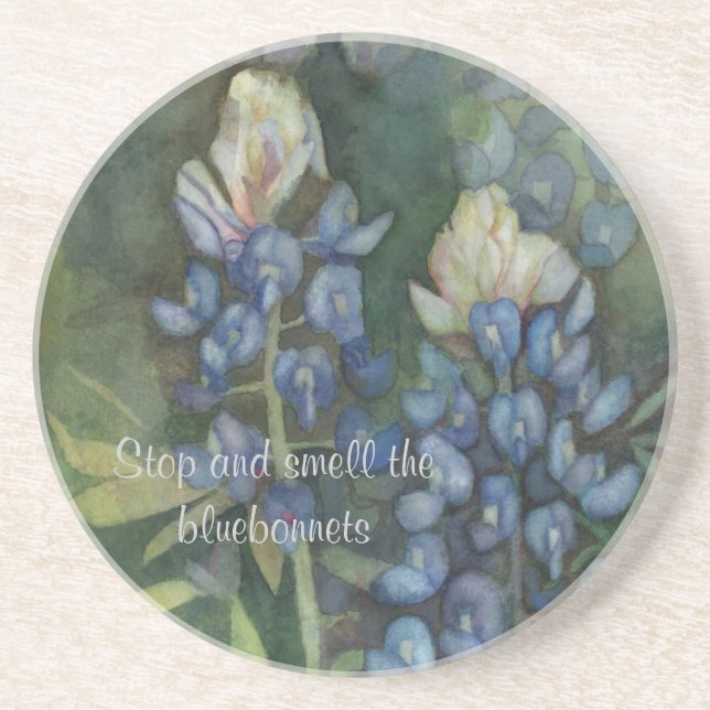 Texas Bluebonnetkustfartyg Underlägg Sandsten (Framsidan)