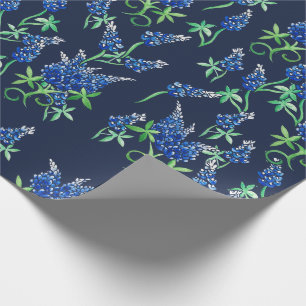 Texas Bluebonnets Blommigt Blue Presentpapper