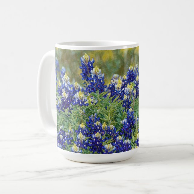 Texas Bluebonnets Flower Mugg Kopp (Framsida vänster)
