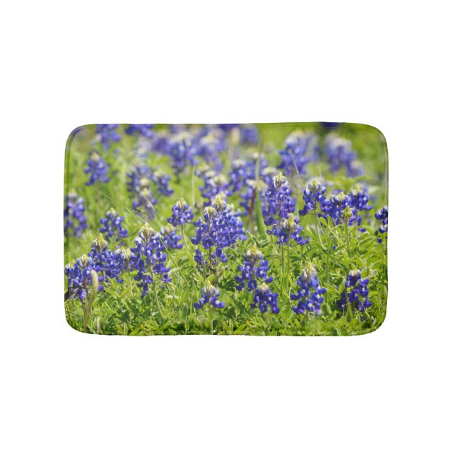 Texas Bluebonnets Flowers Bath Mat Badrumsmatta (Framsidan)