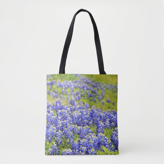 Texas Bluebonnets Flowers Tote Bag Tygkasse (Framsida)