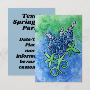 Texas Bluebonnets Inbjudningar
