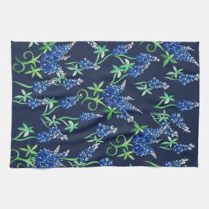 Texas Bluebonnets Kökshandduk