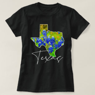 Texas Bluebonnets Konst i Texas T Shirt