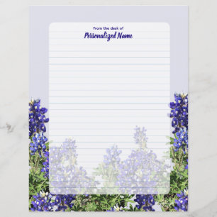 Texas Bluebonnets Lining Papprare Lakan