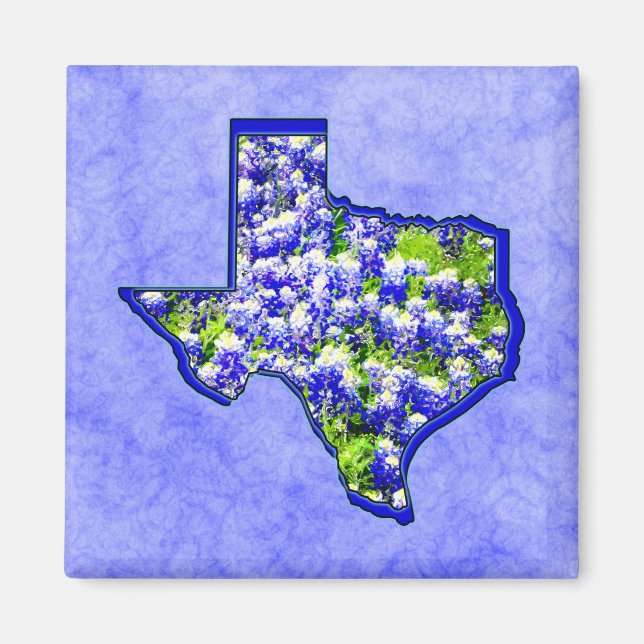 TEXAS BLUEBONNETS MAGNET (Framsidan)