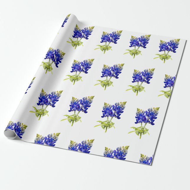 Texas Bluebonnets, Presentpapper (Utrullad)