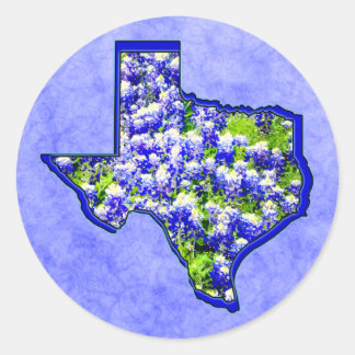 TEXAS BLUEBONNETS RUNT KLISTERMÄRKE