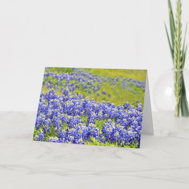 Texas Bluebonnets Scripture Card 1 Timothy 1:14 Kort (Framsida)
