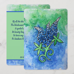 Texas Bluebonnets Tack Kort