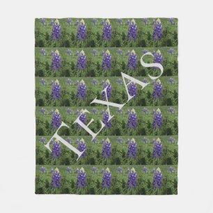 Texas Bluebonnets "täcke ", Fleecefilt