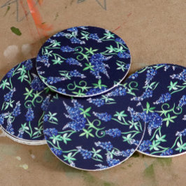 Texas Bluebonnets Texan Underlägg Papper Rund