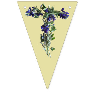 Texas Bluebonnets Texas-Pride Vimplar