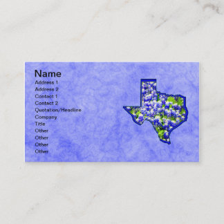 TEXAS BLUEBONNETS VISITKORT
