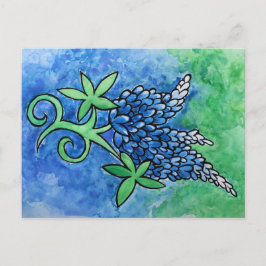 Texas Bluebonnets Vykort
