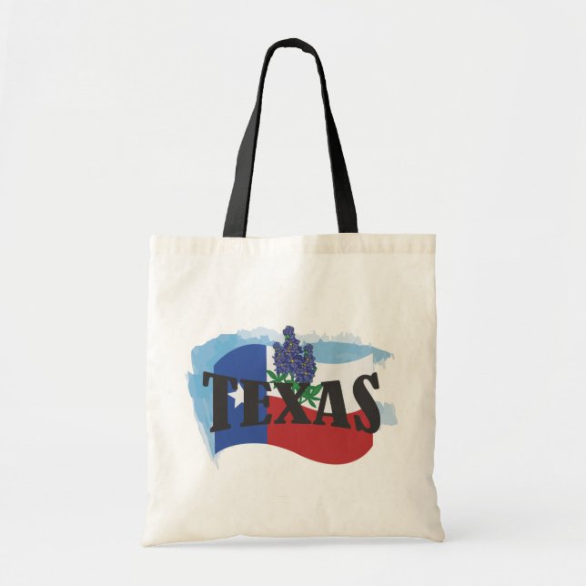 Texas Bluebonnetstoto Tygkasse (Framsidan)