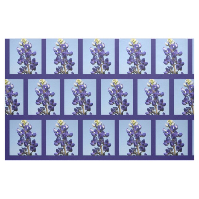 Texas Bluebonnettyg Tyg (Fat Quarter)