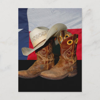 Texas Boots och Hat.jpg Vykort
