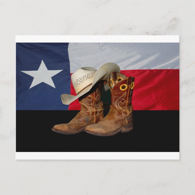 Texas Boots och Hat.jpg Vykort (Framsida)