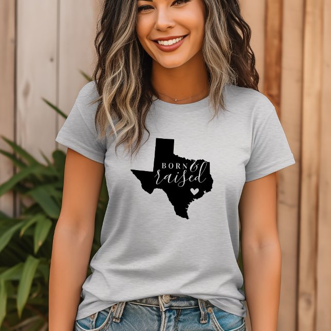 Texas Born and Razed State Tee (Skapare uppladdad)