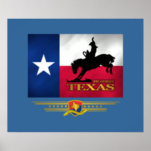 Texas Born & Bred Poster