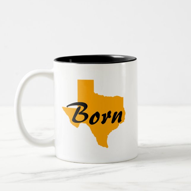 Texas Born, California Razed Två-Tonad Mugg (Vänster)