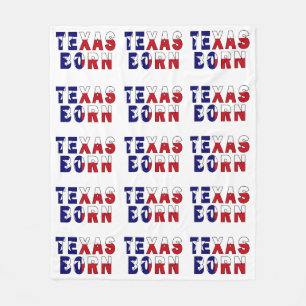 Texas Born Flagga Fleecefilt