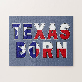 Texas Born Flagga Pussel