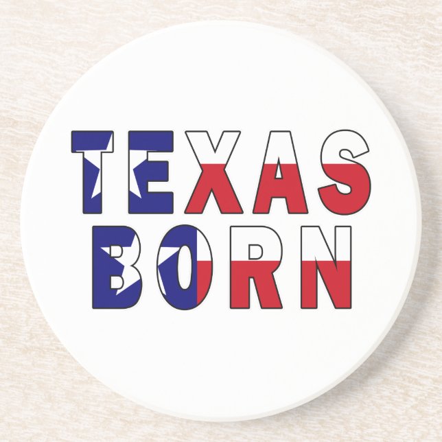 Texas Born Flagga Underlägg (Framsidan)