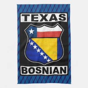 Texas Bosnian American Sign Towel Kökshandduk