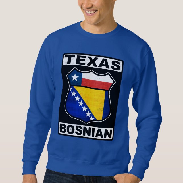 Texas bosnienamerikan lång ärmad tröja (Framsida)