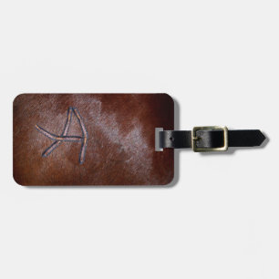 Texas Branded Monogram A Resemärken Bagagebricka