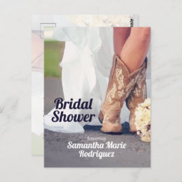 Texas Bride in Boots Möhippa Vykort