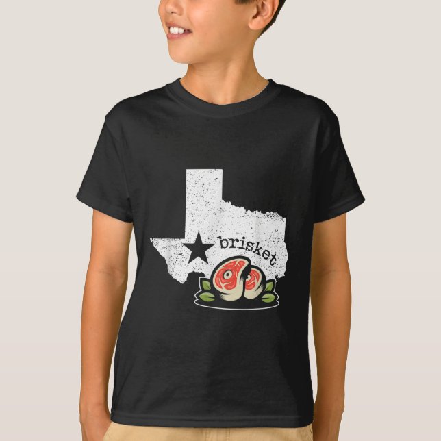 Texas Brisket Home State Kärlek Funny Barbecue Bee T Shirt (Framsida)